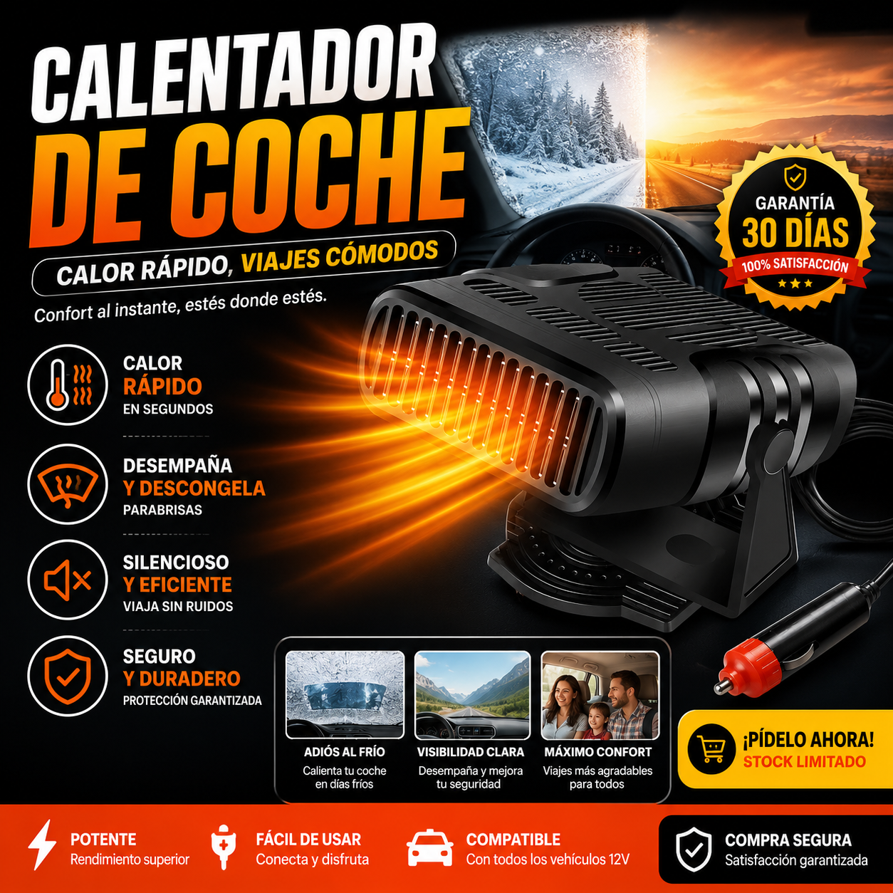 Calentador De Coche 2 In 1 Dropi Cup.