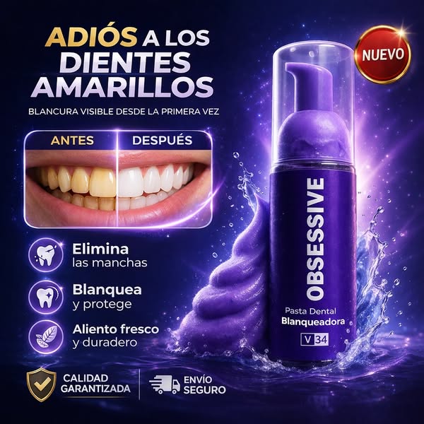 PASTA DENTAL BLANQUEADORA OBSESSIVE 50ML