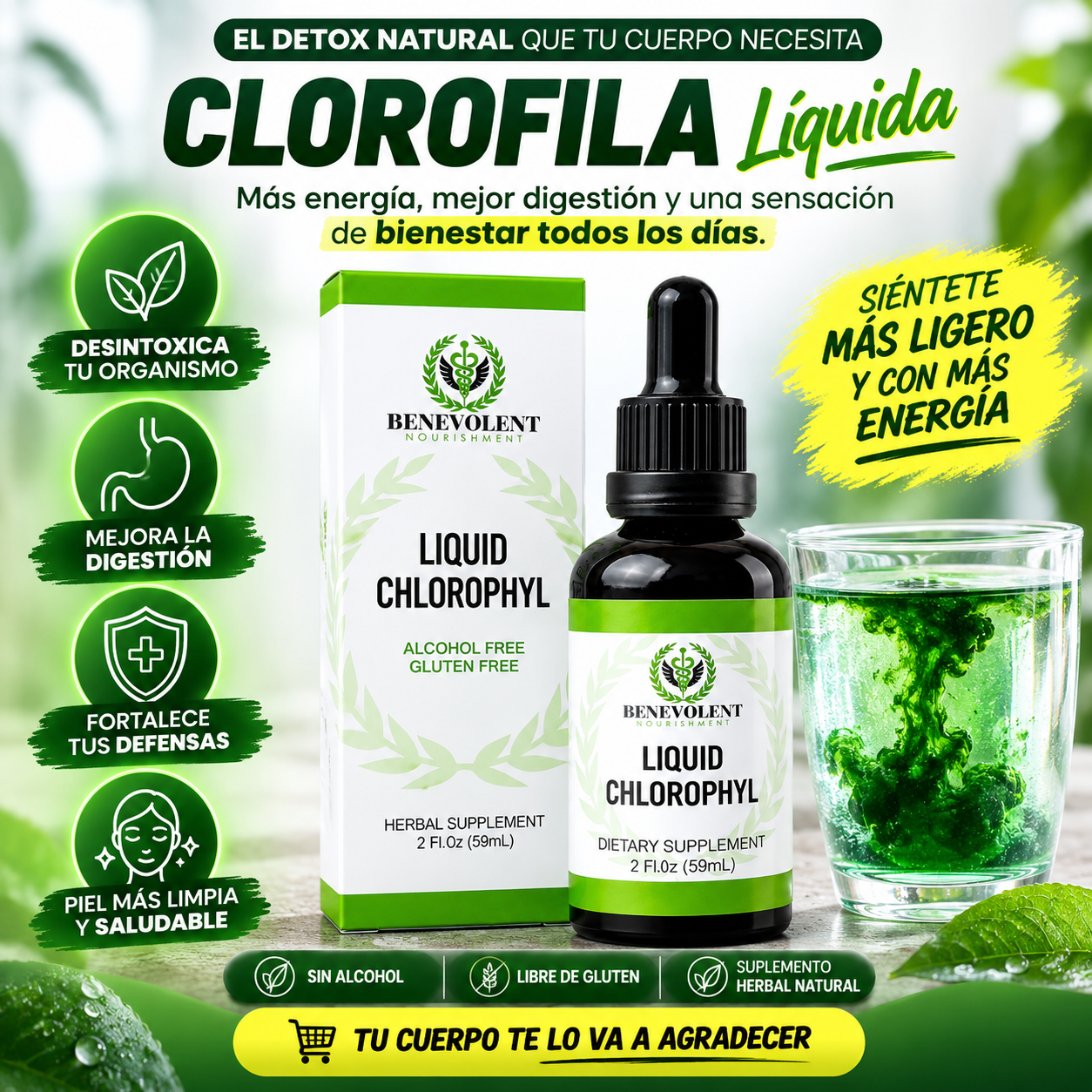 CLOROFILA BENEVOLENT X 60 ML