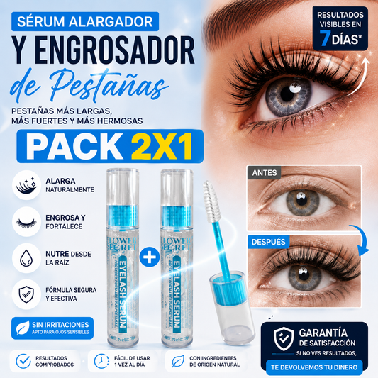 PACK 2X1 SERUM ALARGADOR Y ENGROSADOR DE PESTAÑAS
