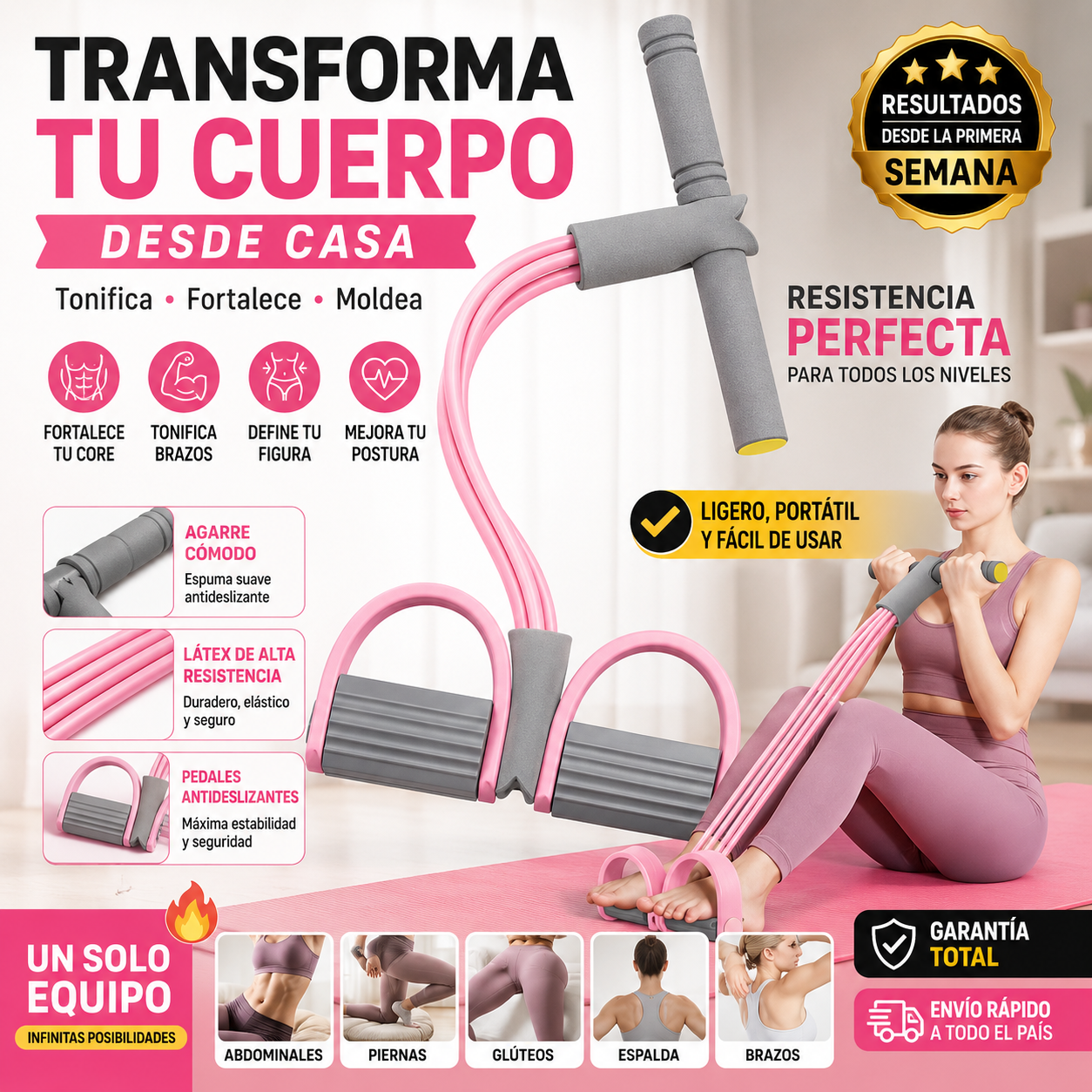 Bandas Elasticas Resistencia Con Pedal