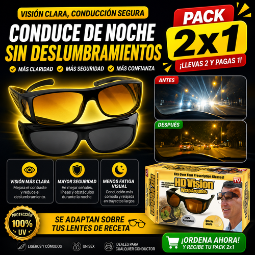 PACK 2X1 Lentes De Visión Pro HD