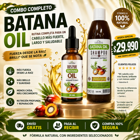 Pack Aceite+ Shampoo Batana Crecimiento