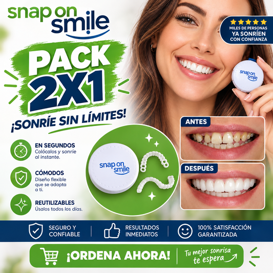 PACK 2X1 Carillas snap on smile dientes