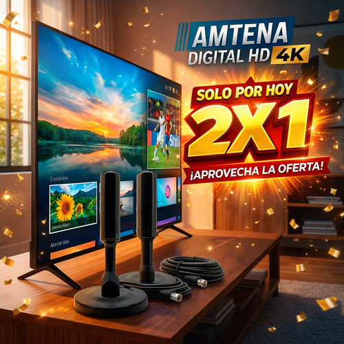 Antena Tv Digital Abierta 2x1