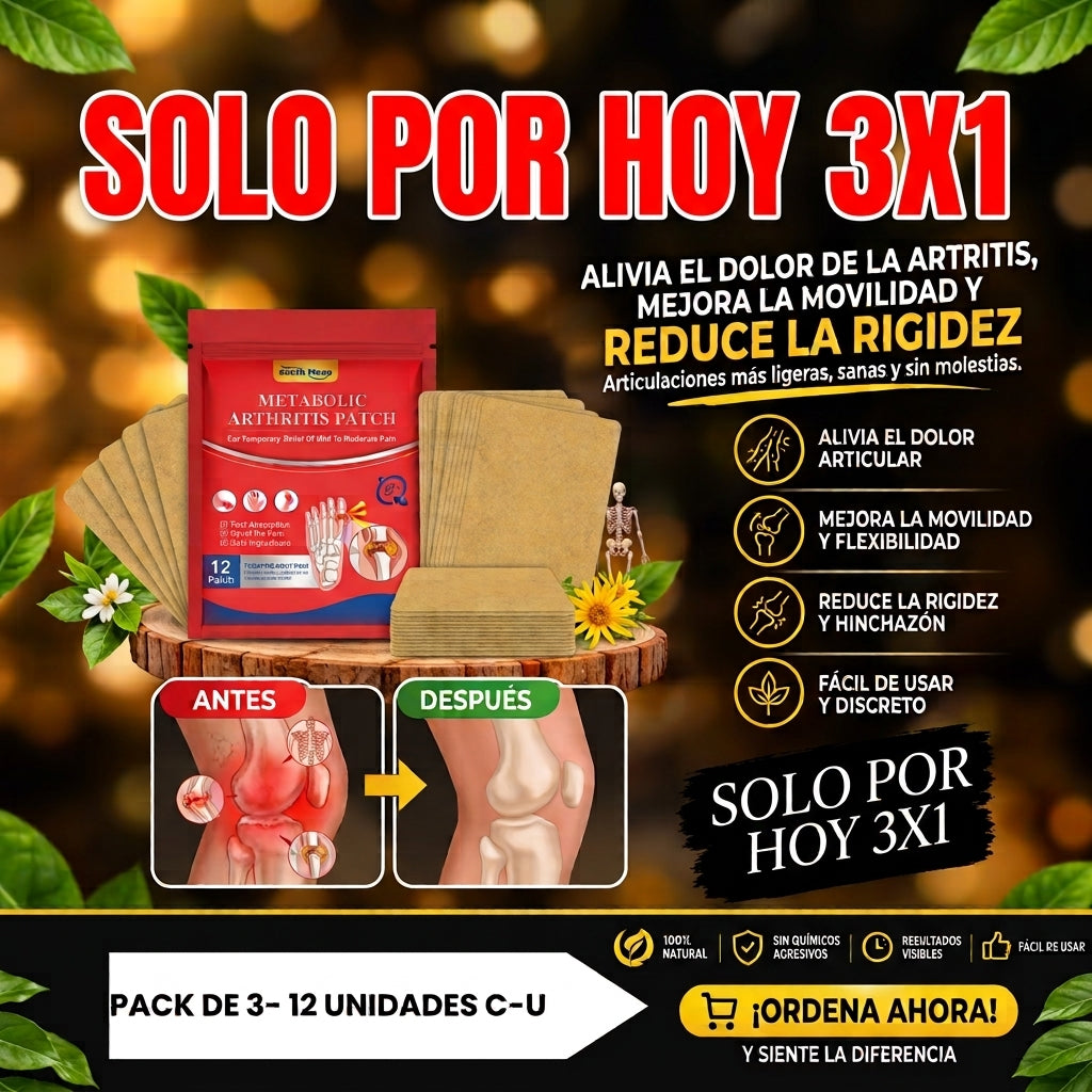 PACK 3X1 - Parche para Artritis (36un)